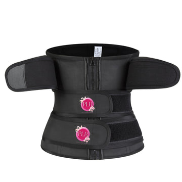 Triples tripped Latex Waist Trainer